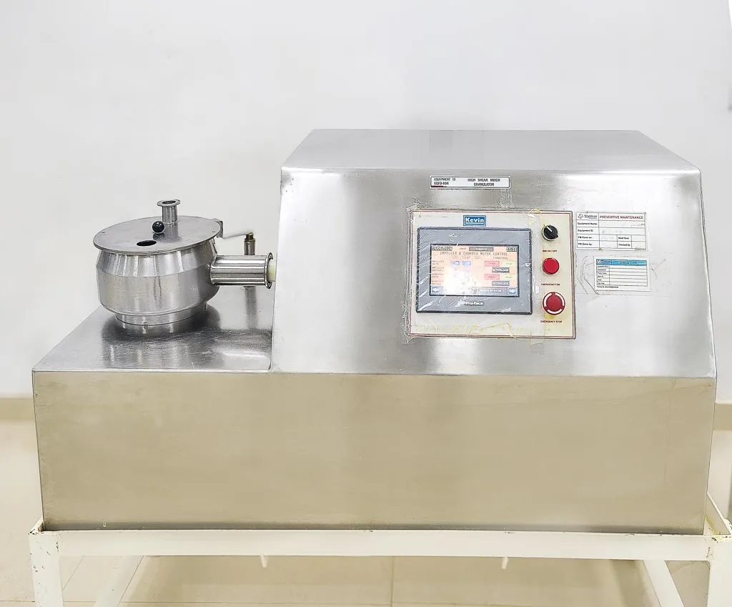 Rapid mixer granulator with control panel in the Stabicon granulation area